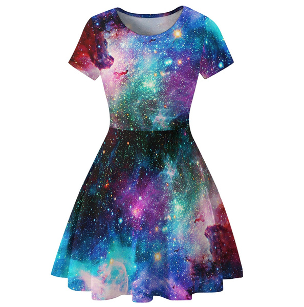 Summer Dress Space Galaxy 3D Print ...